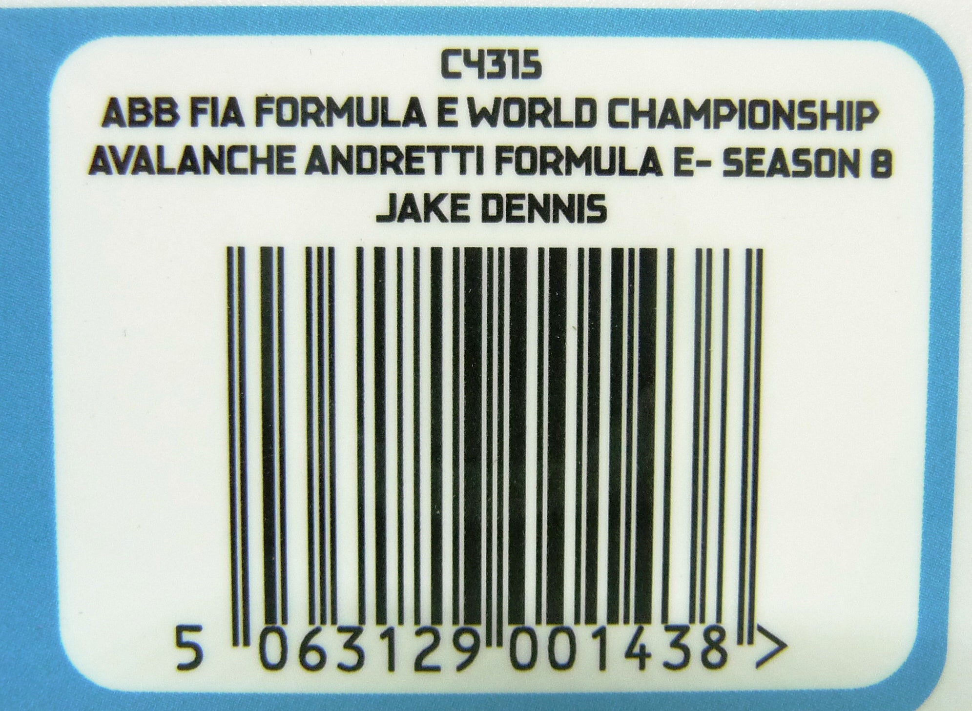 SCALEXTRIC - C4315 FORMULA E - AVALANCHE ANDRETTI - SEASON 8 - JAKE DENNIS
