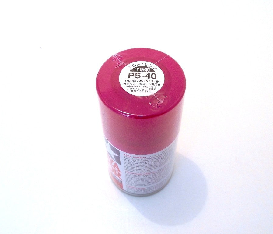 PS-40  TAMIYA POLYCARBONATE SPRAY PAINT  TRANSLUCENT PINK