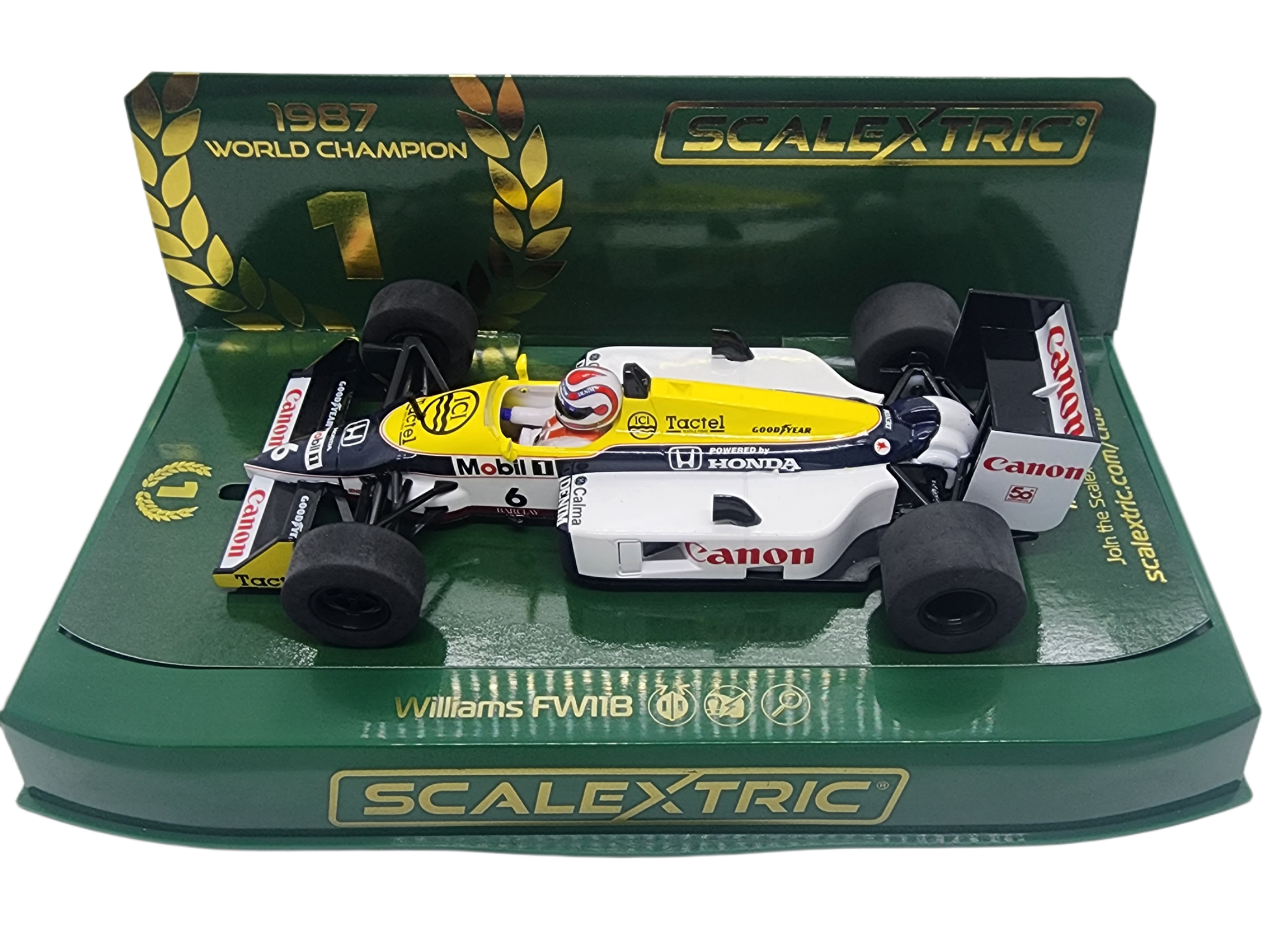 SCALEXTRIC - C4309 WILLIAMS FW11 NELSON PIQUET 1987 WORLD CHAMPION