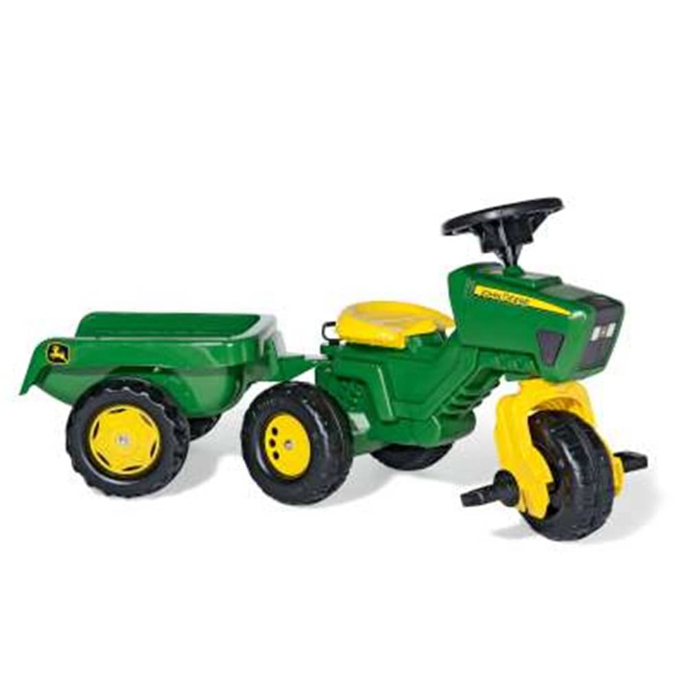John Deere - ROLLY KID PEDAL TRIKE WITH TRAILER