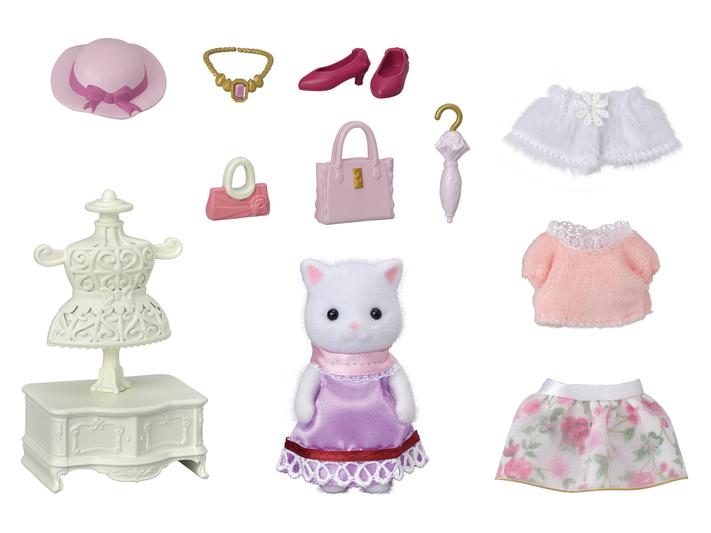 Sylvanian Families - Fashion  Playset  Town Girl Persian Cat