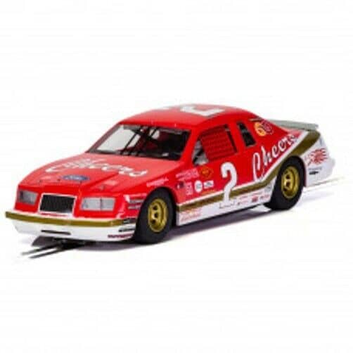 SCALEXTRIC - C4067 FORD THUNDERBIRD RED/WHITE/GOLD CHEERS NO2 SLOT CAR ALSO SUITS CARRERA