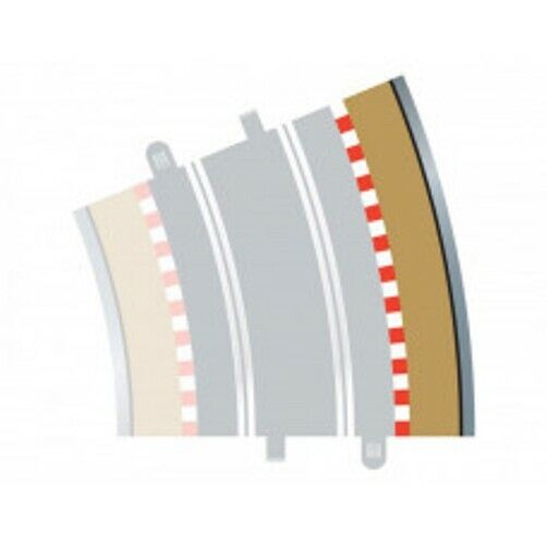 SCALEXTRIC - C8238 RADIUS 4 CURVE OUTER BORDERS - 4 X 22.5 DEGREE