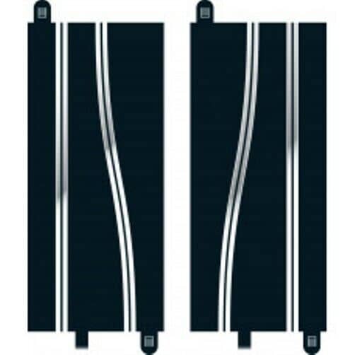 SCALEXTRIC - C8246 SIDE SWIPE STRAIGHTS - 2 X 350MM