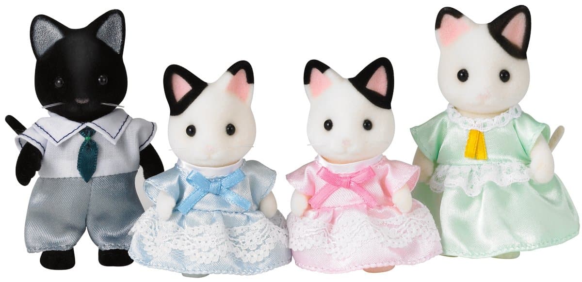Sylvanian Families - Tuxedo Cat Family Playset