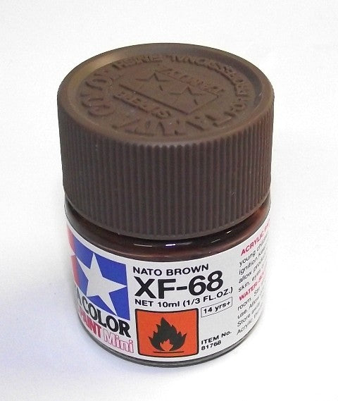 XF-68   TAMIYA ACRYLIC PAINT FLAT NATO BROWN