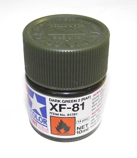XF-81   TAMIYA ACRYLIC PAINT FLAT DARK GREEN