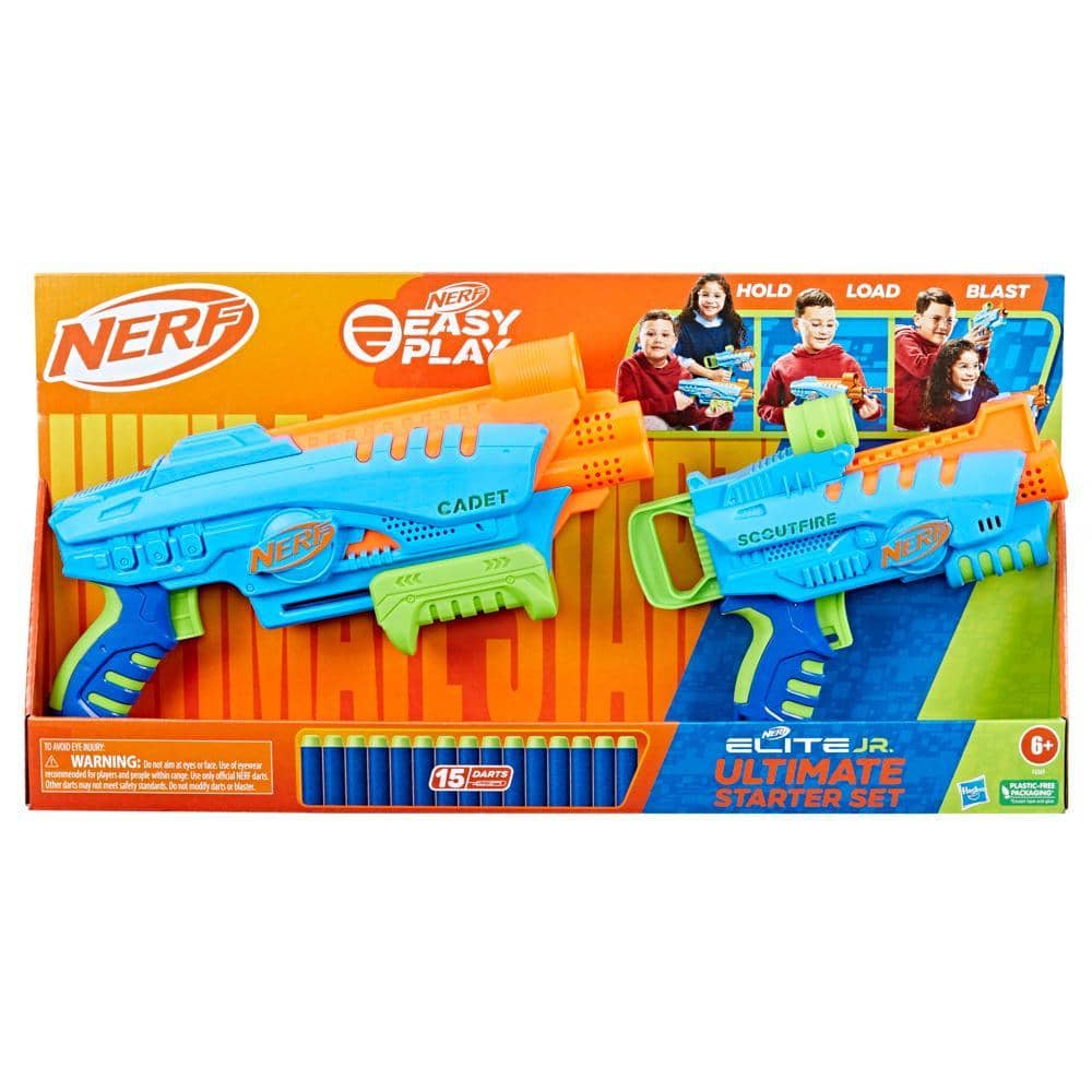 Nerf - Elite Junior Ultimate Starter Set 2 Blasters 15 Nerf Elite Darts