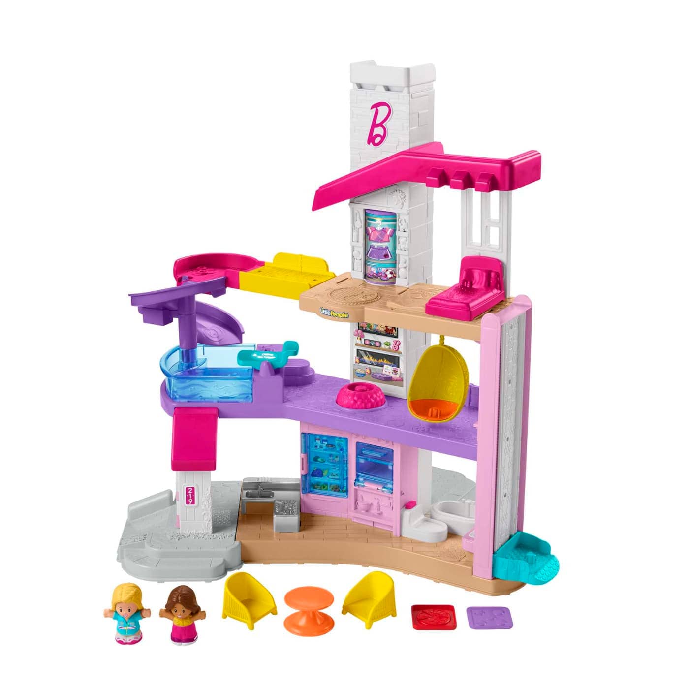 Barbie - Little Dreamhouse Interactive Playset By Little People