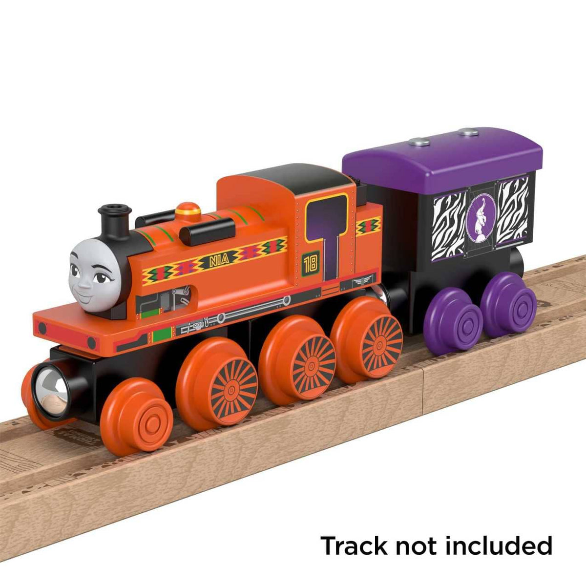Thomas & Friends - Wooden Railway Nia Engine and Coal-Car - Fisher-Price