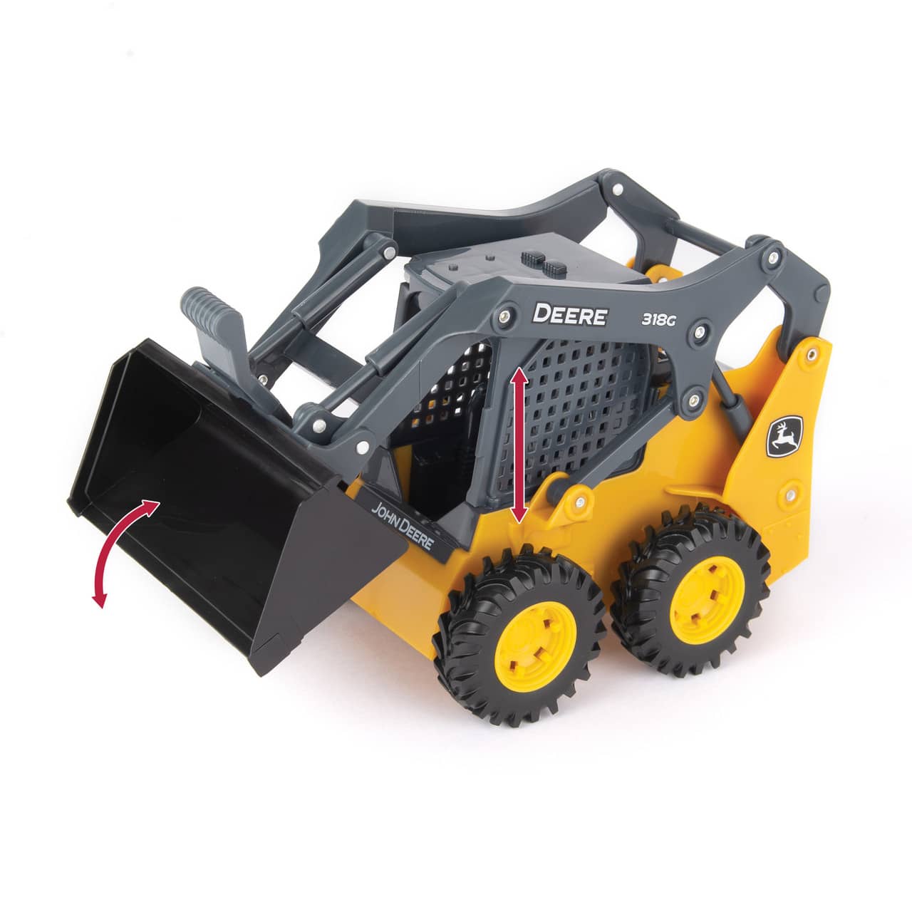 John Deere - Skid Loader Set Big Farm 318g 1:16